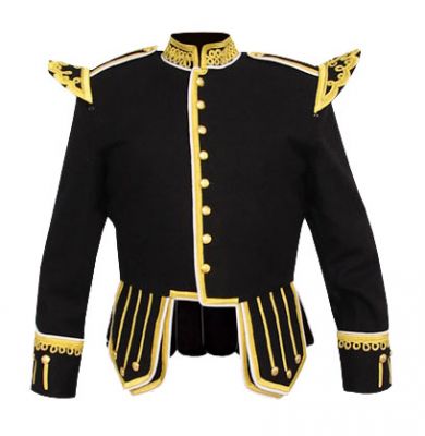 Golden Black Doublet Jacket