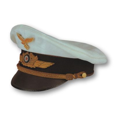 Luftwaffe General's White-Top Visor Cap